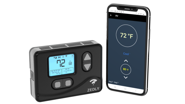 zedly cellular wifi rv thermostat and phone app